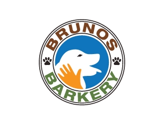 Brunos Barkery logo design by artbitin
