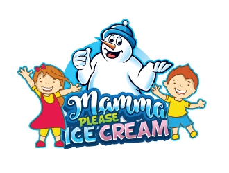 Mamma Please Ice Cream logo design by logoguy