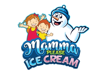 Mamma Please Ice Cream logo design by logoguy