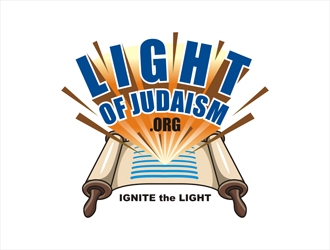 Light of Judaism.org logo design by gitzart