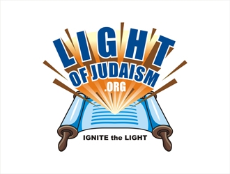 Light of Judaism.org logo design by gitzart