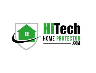 hitechhomeprotector.com logo design by BeDesign
