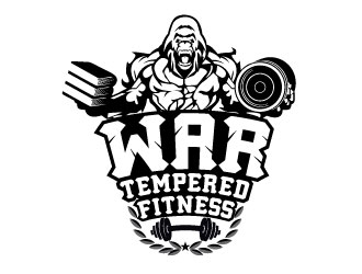 War Tempered Fitness logo design by REDCROW