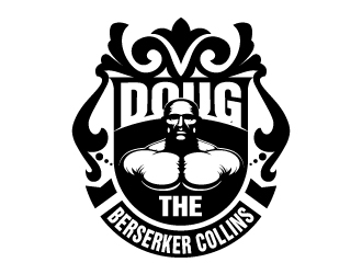 Doug The Berserker Collins logo design by artbitin