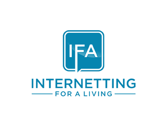 Internetting For A Living logo design by alby