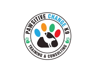 Pawsitive Change K9 Training & Consulting logo design by artbitin