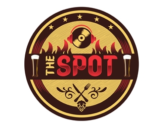The Spot  logo design by DreamLogoDesign