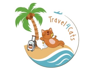 Travel4Cats logo design by alxmihalcea