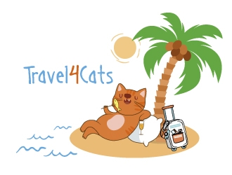 Travel4Cats logo design by alxmihalcea