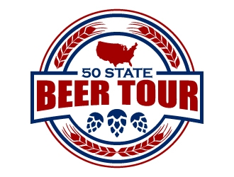 50 State Beer Tour logo design by jaize