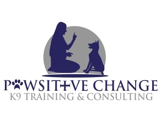 Pawsitive Change K9 Training & Consulting logo design by ElonStark
