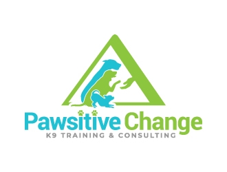 Pawsitive Change K9 Training & Consulting logo design by jaize