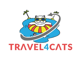 Travel4Cats logo design by Roma