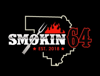 Smokin 64 logo design by PMG