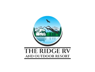 The Ridge RV and Outdoor Resort  logo design by mawanmalvin