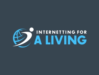 Internetting For A Living logo design by Mbezz