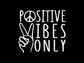Positive Vibes Only logo design by Republik