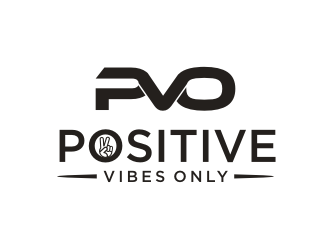 Positive Vibes Only logo design by aflah