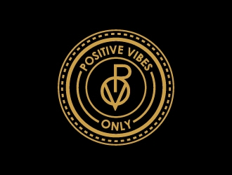 Positive Vibes Only logo design by BaneVujkov