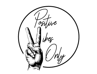 Positive Vibes Only logo design by Roco_FM