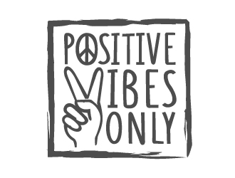 Positive Vibes Only logo design by nexgen