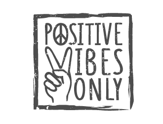 Positive Vibes Only logo design by nexgen