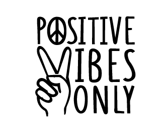 Positive Vibes Only logo design by nexgen