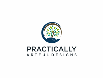 Practically Artful Designs logo design by menanagan