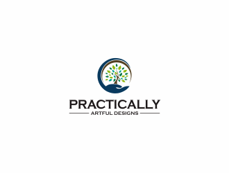 Practically Artful Designs logo design by menanagan