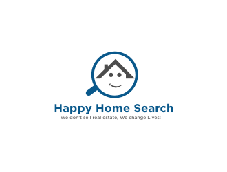 HappyHomeSearch logo design by cintya