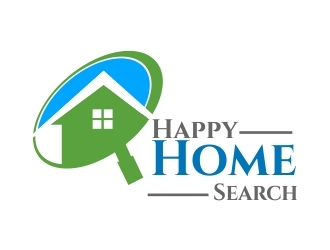 HappyHomeSearch logo design by mindstree