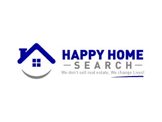 HappyHomeSearch logo design by mawanmalvin