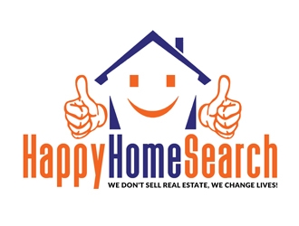 HappyHomeSearch logo design by Roma