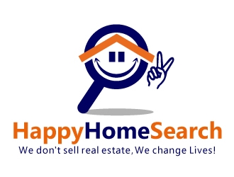 HappyHomeSearch logo design by fantastic4