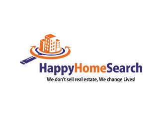 HappyHomeSearch logo design by logosmith