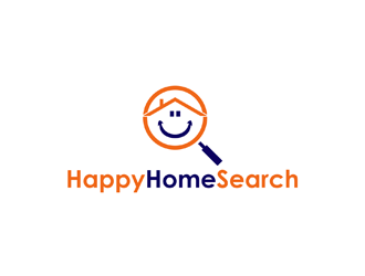 HappyHomeSearch logo design by johana