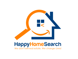 HappyHomeSearch logo design by gearfx