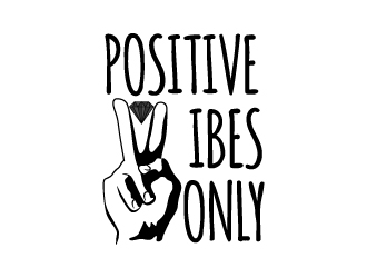 Positive Vibes Only logo design by Art_Chaza