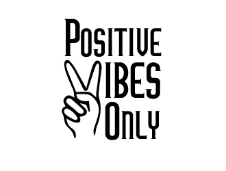 Positive Vibes Only logo design by 35mm