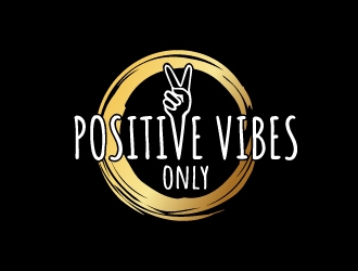 Positive Vibes Only logo design by BaneVujkov