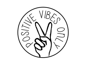 Positive Vibes Only logo design by cintoko