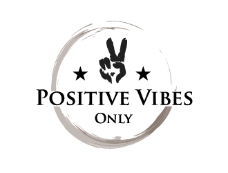 Positive Vibes Only logo design by 35mm