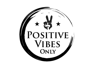 Positive Vibes Only logo design by 35mm