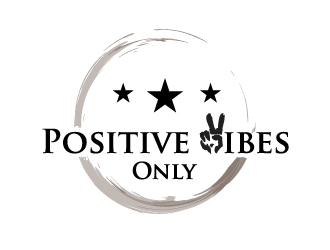Positive Vibes Only logo design by 35mm