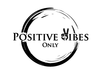 Positive Vibes Only logo design by 35mm