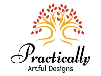 Practically Artful Designs logo design by jetzu