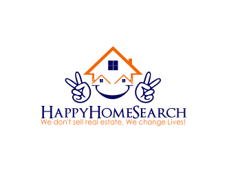 HappyHomeSearch logo design by giphone