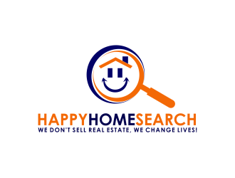 HappyHomeSearch logo design by RIANW