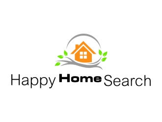 HappyHomeSearch logo design by jetzu