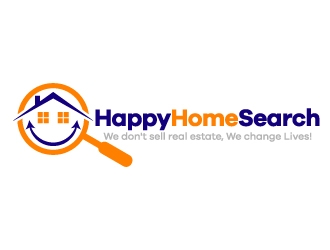 HappyHomeSearch logo design by karjen